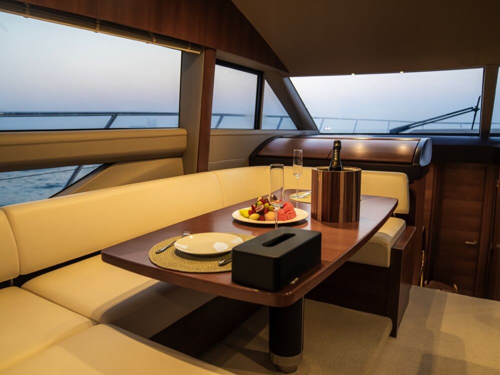 Elegant yacht hotel experience in Abu Dhabi's serene waters.